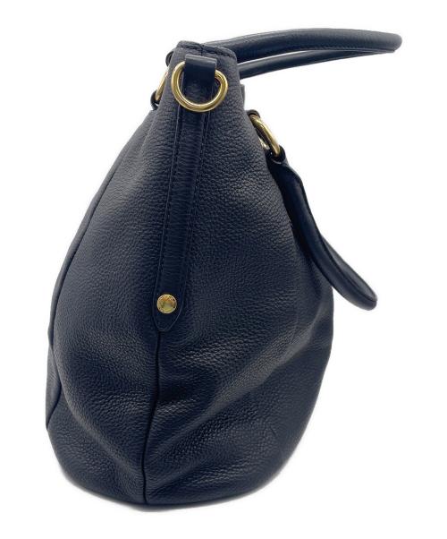 PRADA（プラダ）PRADA (プラダ) レザーハンドバッグ ブラックの古着・服飾アイテム
