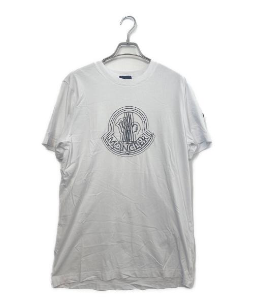 MONCLER（モンクレール）MONCLER (モンクレール) 半袖Tシャツ ホワイト サイズ:Mの古着・服飾アイテム