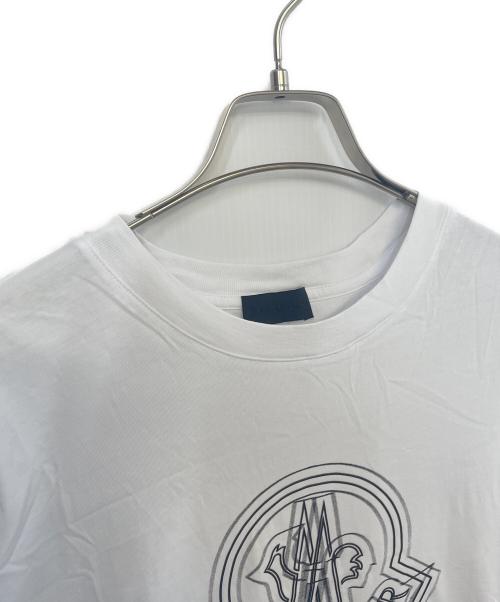 MONCLER（モンクレール）MONCLER (モンクレール) 半袖Tシャツ ホワイト サイズ:Mの古着・服飾アイテム