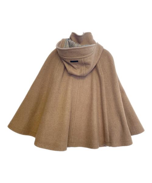 BURBERRY BLUE LABEL（バーバリーロンドンブルーレーベル）BURBERRY BLUE LABEL (バーバリーロンドンブルーレーベル) ウールポンチョ ベージュ サイズ:38の古着・服飾アイテム