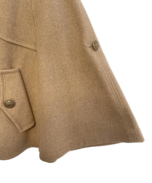BURBERRY BLUE LABEL（バーバリーロンドンブルーレーベル）BURBERRY BLUE LABEL (バーバリーロンドンブルーレーベル) ウールポンチョ ベージュ サイズ:38の古着・服飾アイテム