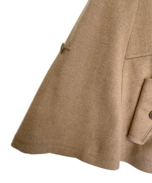BURBERRY BLUE LABEL（バーバリーロンドンブルーレーベル）BURBERRY BLUE LABEL (バーバリーロンドンブルーレーベル) ウールポンチョ ベージュ サイズ:38の古着・服飾アイテム