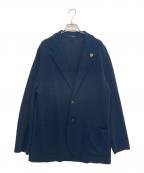 LARDINIラルディーニ）の古着「ニットテーラードジャケット」｜ネイビー