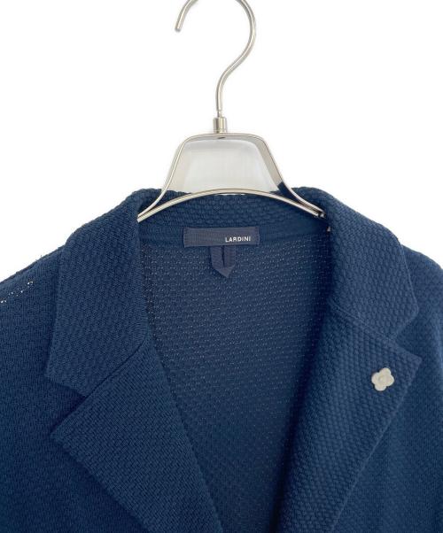 LARDINI（ラルディーニ）LARDINI (ラルディーニ) ニットテーラードジャケット ネイビー サイズ:XLの古着・服飾アイテム