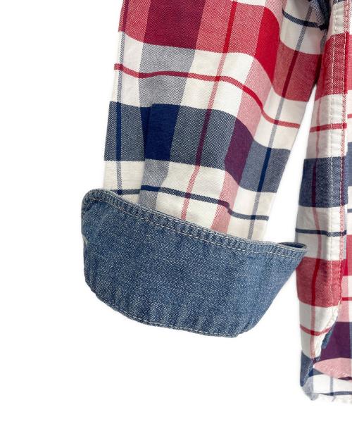 COMME des GARCONS JUNYA WATANABE MAN（コム デ ギャルソン ジュンヤ ワタナベ マン）COMME des GARCONS JUNYA WATANABE MAN (コム デ ギャルソン ジュンヤ ワタナベ マン) 長袖シャツ ホワイト×レッド サイズ:XSの古着・服飾アイテム