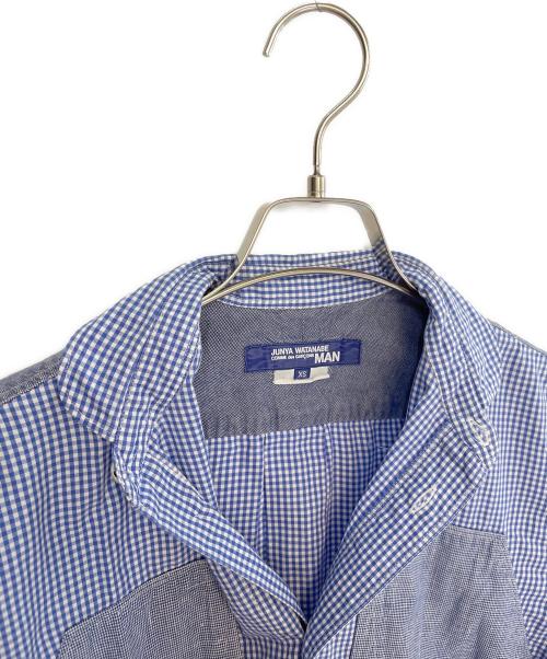 COMME des GARCONS JUNYA WATANABE MAN（コム デ ギャルソン ジュンヤ ワタナベ マン）COMME des GARCONS JUNYA WATANABE MAN (コム デ ギャルソン ジュンヤ ワタナベ マン) 長袖シャツ ブルー サイズ:XSの古着・服飾アイテム