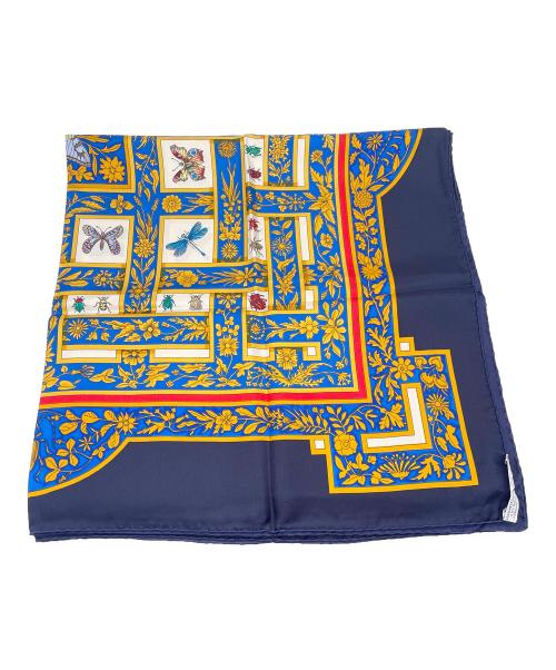 HERMES（エルメス）HERMES (エルメス) スカーフ ブルーの古着・服飾アイテム