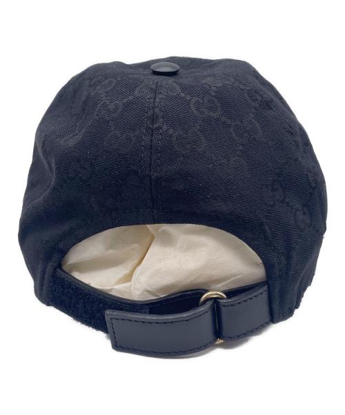 GUCCI（グッチ）GUCCI (グッチ) キャップ ブラック サイズ:58㎝の古着・服飾アイテム