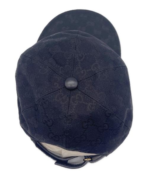 GUCCI（グッチ）GUCCI (グッチ) キャップ ブラック サイズ:58㎝の古着・服飾アイテム