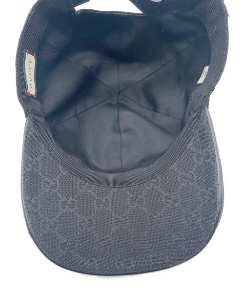 GUCCI（グッチ）GUCCI (グッチ) キャップ ブラック サイズ:58㎝の古着・服飾アイテム