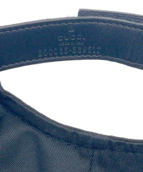 GUCCI（グッチ）GUCCI (グッチ) キャップ ブラック サイズ:58㎝の古着・服飾アイテム