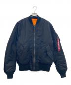 ALPHAアルファ）の古着「MA-1ジャケット」｜ブラック