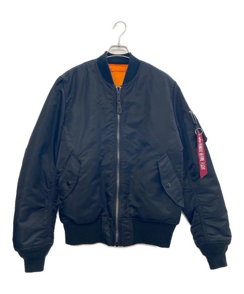ALPHA（アルファ）ALPHA (アルファ) MA-1ジャケット ブラック サイズ:Lの古着・服飾アイテム