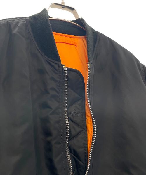 ALPHA（アルファ）ALPHA (アルファ) MA-1ジャケット ブラック サイズ:Lの古着・服飾アイテム