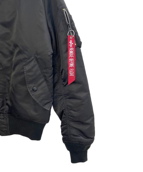 ALPHA（アルファ）ALPHA (アルファ) MA-1ジャケット ブラック サイズ:Lの古着・服飾アイテム