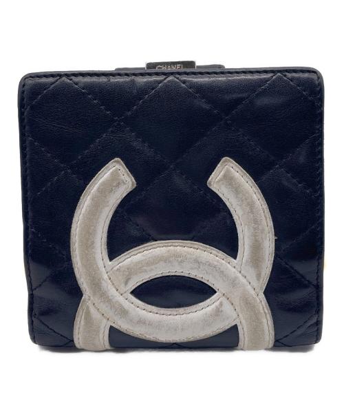 CHANEL（シャネル）CHANEL (シャネル) 2つ折り財布 ブラックの古着・服飾アイテム
