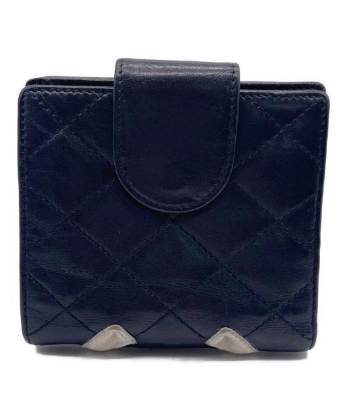 CHANEL（シャネル）CHANEL (シャネル) 2つ折り財布 ブラックの古着・服飾アイテム