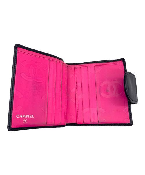 CHANEL（シャネル）CHANEL (シャネル) 2つ折り財布 ブラックの古着・服飾アイテム