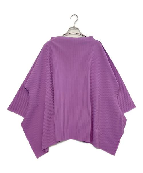 me ISSEY MIYAKE（ミーイッセイ ミヤケ）me ISSEY MIYAKE (ミーイッセイ ミヤケ) 半袖カットソー パープル サイズ:Freeの古着・服飾アイテム