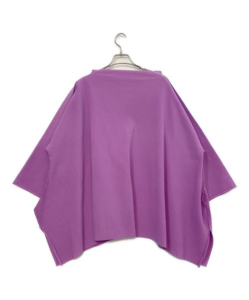 me ISSEY MIYAKE（ミーイッセイ ミヤケ）me ISSEY MIYAKE (ミーイッセイ ミヤケ) 半袖カットソー パープル サイズ:Freeの古着・服飾アイテム