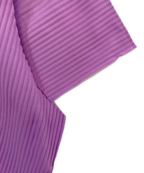 me ISSEY MIYAKE（ミーイッセイ ミヤケ）me ISSEY MIYAKE (ミーイッセイ ミヤケ) 半袖カットソー パープル サイズ:Freeの古着・服飾アイテム