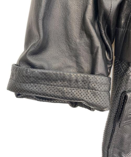 Franca V.Paoloni（フランカ パオローニ）franca v.paoloni (フランカ パオローニ) レザーコート ブラック サイズ:Freeの古着・服飾アイテム