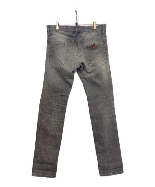DSQUARED2（ディースクエアード）DSQUARED2 (ディースクエアード) スキニーデニムパンツ グレー サイズ:46の古着・服飾アイテム