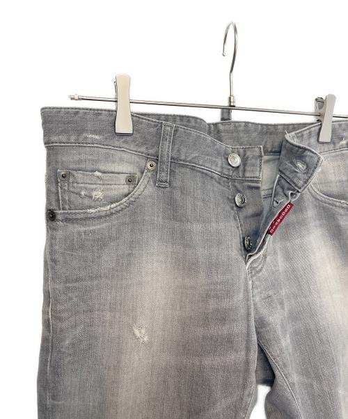 DSQUARED2（ディースクエアード）DSQUARED2 (ディースクエアード) スキニーデニムパンツ グレー サイズ:46の古着・服飾アイテム