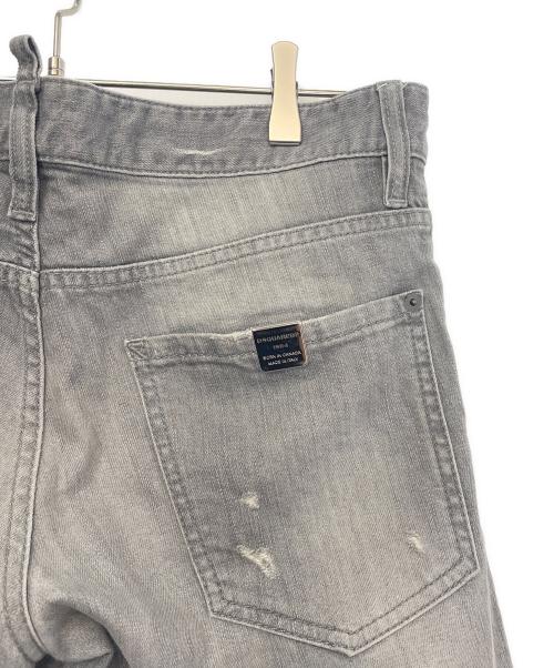 DSQUARED2（ディースクエアード）DSQUARED2 (ディースクエアード) スキニーデニムパンツ グレー サイズ:46の古着・服飾アイテム