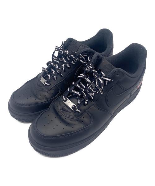 NIKE（ナイキ）NIKE (ナイキ) Supreme (シュプリーム) NIKE AIR FORCE1(ナイキ エアフォース1) ブラック サイズ:27.5の古着・服飾アイテム