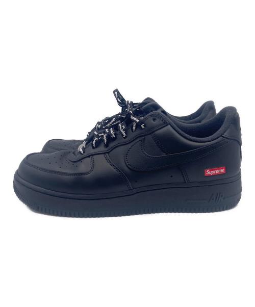 NIKE（ナイキ）NIKE (ナイキ) Supreme (シュプリーム) NIKE AIR FORCE1(ナイキ エアフォース1) ブラック サイズ:27.5の古着・服飾アイテム