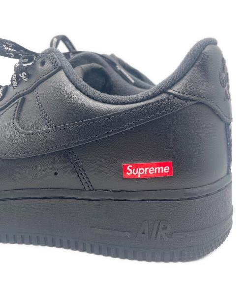 NIKE（ナイキ）NIKE (ナイキ) Supreme (シュプリーム) NIKE AIR FORCE1(ナイキ エアフォース1) ブラック サイズ:27.5の古着・服飾アイテム