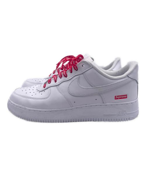 NIKE（ナイキ）NIKE (ナイキ) SUPREME (シュプリーム) NIKE AIR FORCE1(ナイキ エアフォース1) ホワイト サイズ:27.5の古着・服飾アイテム