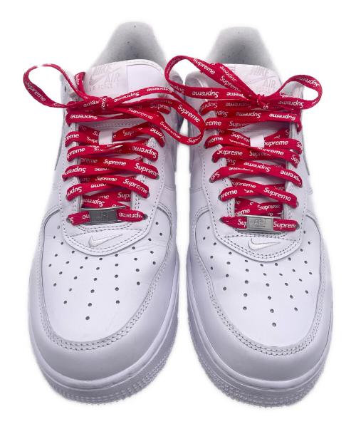 NIKE（ナイキ）NIKE (ナイキ) SUPREME (シュプリーム) NIKE AIR FORCE1(ナイキ エアフォース1) ホワイト サイズ:27.5の古着・服飾アイテム