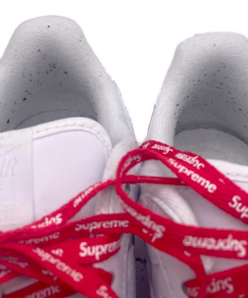 NIKE（ナイキ）NIKE (ナイキ) SUPREME (シュプリーム) NIKE AIR FORCE1(ナイキ エアフォース1) ホワイト サイズ:27.5の古着・服飾アイテム