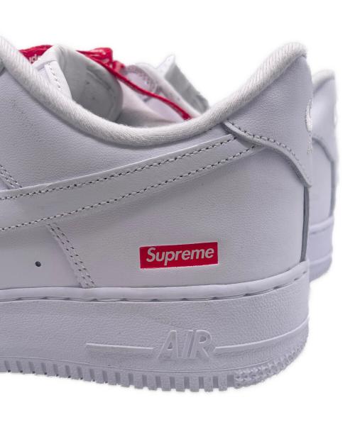 NIKE（ナイキ）NIKE (ナイキ) SUPREME (シュプリーム) NIKE AIR FORCE1(ナイキ エアフォース1) ホワイト サイズ:27.5の古着・服飾アイテム