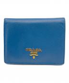 PRADAプラダ）の古着「2つ折り財布」｜ブルー