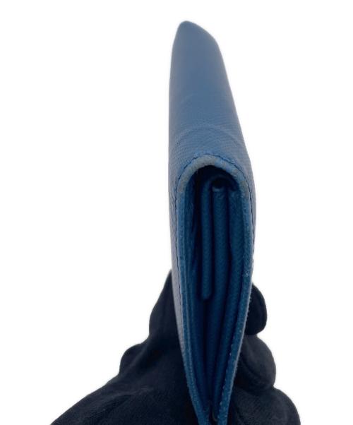 PRADA（プラダ）PRADA (プラダ) 2つ折り財布 ブルーの古着・服飾アイテム