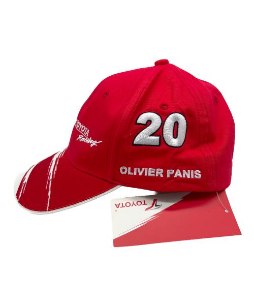 TOYOTA（トヨタ）TOYOTA (トヨタ) キャップ レッド×ホワイト サイズ:Free 未使用品の古着・服飾アイテム