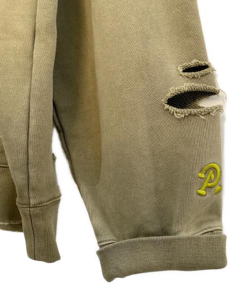 Peace After（ピース アフター）PEACE AFTER (ピース アフター) Ryuma Rock Sweatshirt カーキ サイズ:XLの古着・服飾アイテム