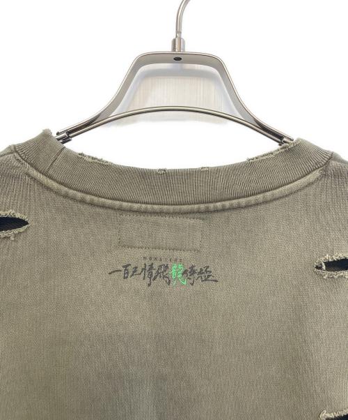 Peace After（ピース アフター）PEACE AFTER (ピース アフター) Ryuma Rock Sweatshirt カーキ サイズ:XLの古着・服飾アイテム