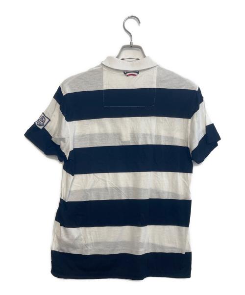 MONCLER（モンクレール）MONCLER (モンクレール) ポロシャツ ブラック×ホワイト サイズ:不明の古着・服飾アイテム
