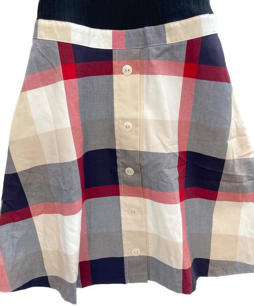 BLUE LABEL CRESTBRIDGE（ブルーレーベルクレストブリッジ）BLUE LABEL CRESTBRIDGE (ブルーレーベルクレストブリッジ) 半袖ワンピース ブラック×ベージュ サイズ:38の古着・服飾アイテム