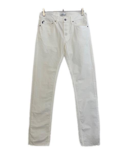 STONE ISLAND（ストーンアイランド）STONE ISLAND (ストーンアイランド) スリムパンツ ホワイト サイズ: W29×L32の古着・服飾アイテム