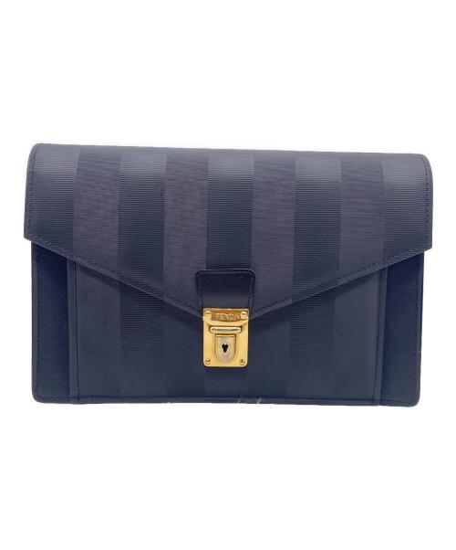 FENDI（フェンディ）FENDI (フェンディ) クラッチバッグ ブラックの古着・服飾アイテム