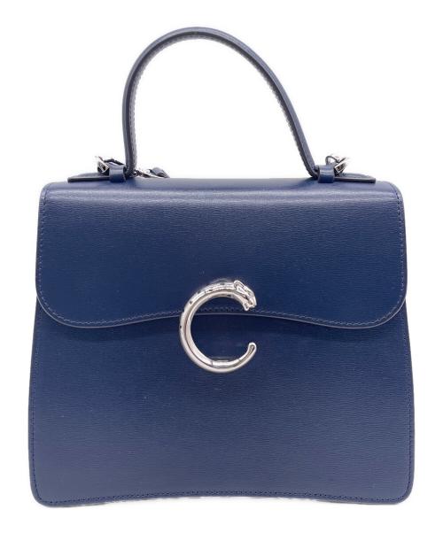 Cartier（カルティエ）Cartier (カルティエ) トップハンドルバッグ スモール ネイビーの古着・服飾アイテム