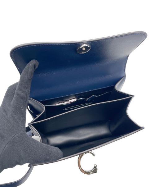 Cartier（カルティエ）Cartier (カルティエ) トップハンドルバッグ スモール ネイビーの古着・服飾アイテム