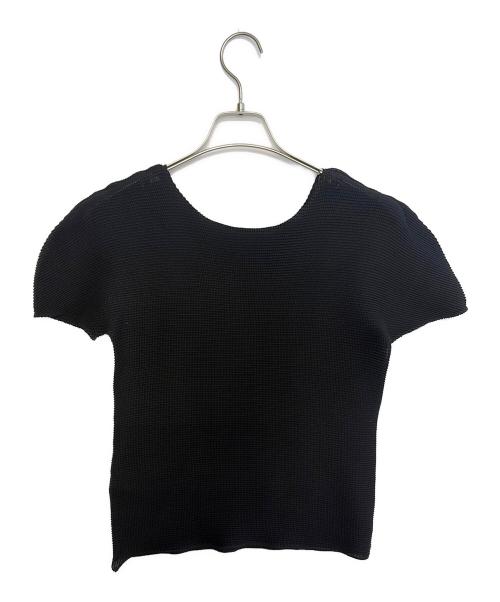 me ISSEY MIYAKE（ミーイッセイ ミヤケ）me ISSEY MIYAKE (ミーイッセイ ミヤケ) 半袖カットソー ブラック サイズ:Freeの古着・服飾アイテム