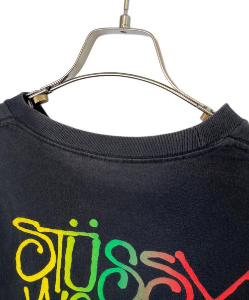 stussy（ステューシー）stussy (ステューシー) MASTERPIECE (マスターピース) STUSSY WORLD TRIBE 2005 Tシャツ ブラック サイズ:Lの古着・服飾アイテム