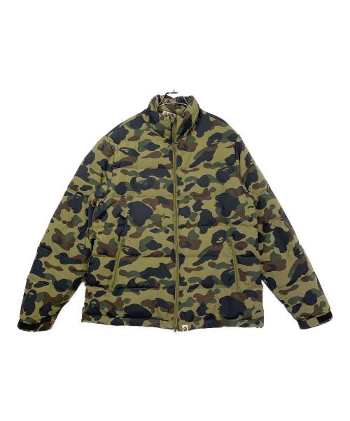 A BATHING APE（ア ベイシング エイプ）A BATHING APE (ア ベイシング エイプ) ダウンジャケット カーキ サイズ:XLの古着・服飾アイテム